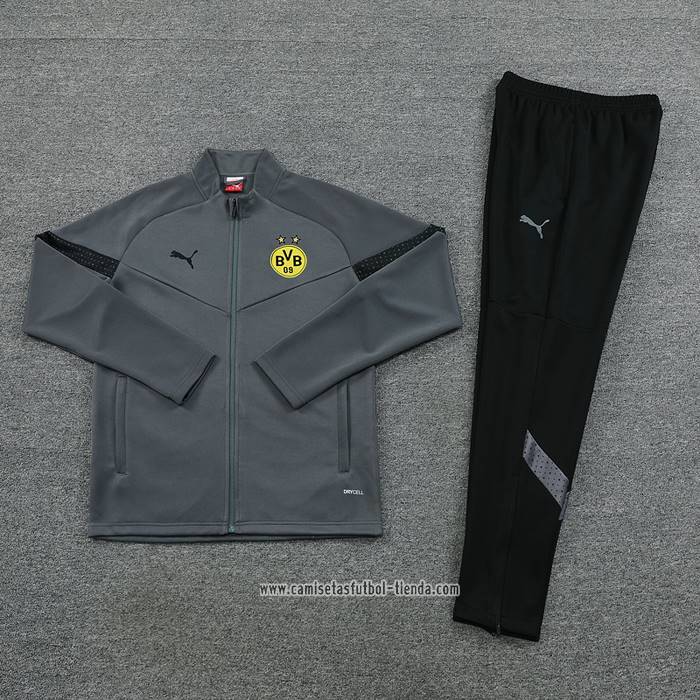 Chandal de Chaqueta del Borussia Dortmund 2022-2023 Gris